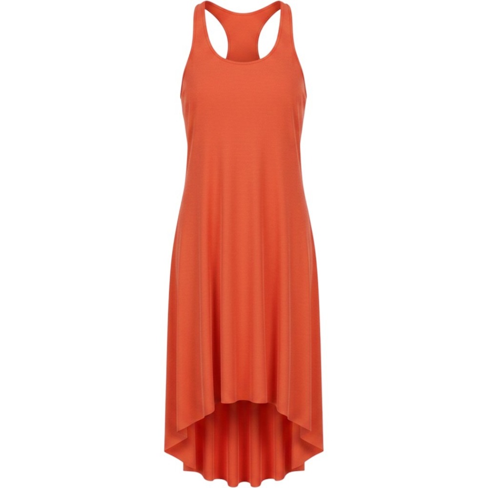 NWT Halara Breezeful RacerPocket High Low Quick Dry Dress Orange Size Large